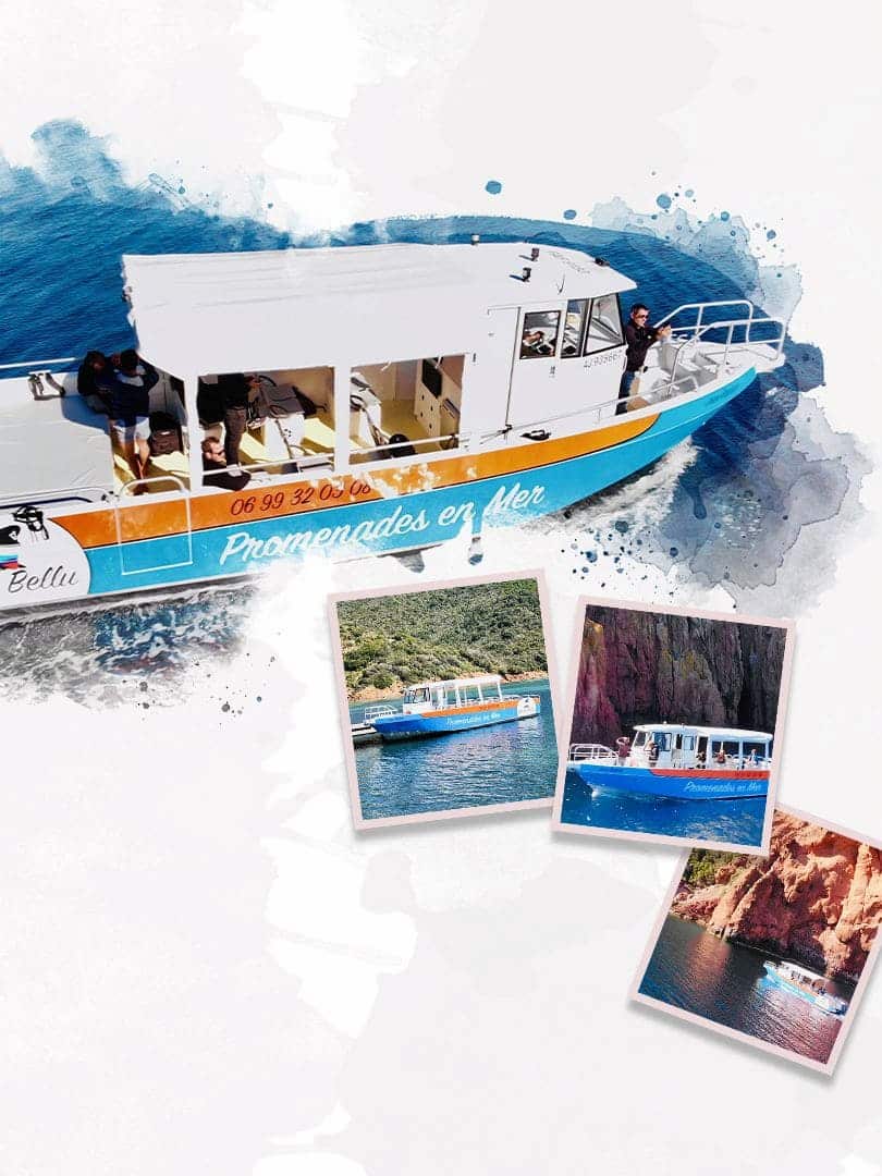 Le Bateau Mare Bellu en Corse tab